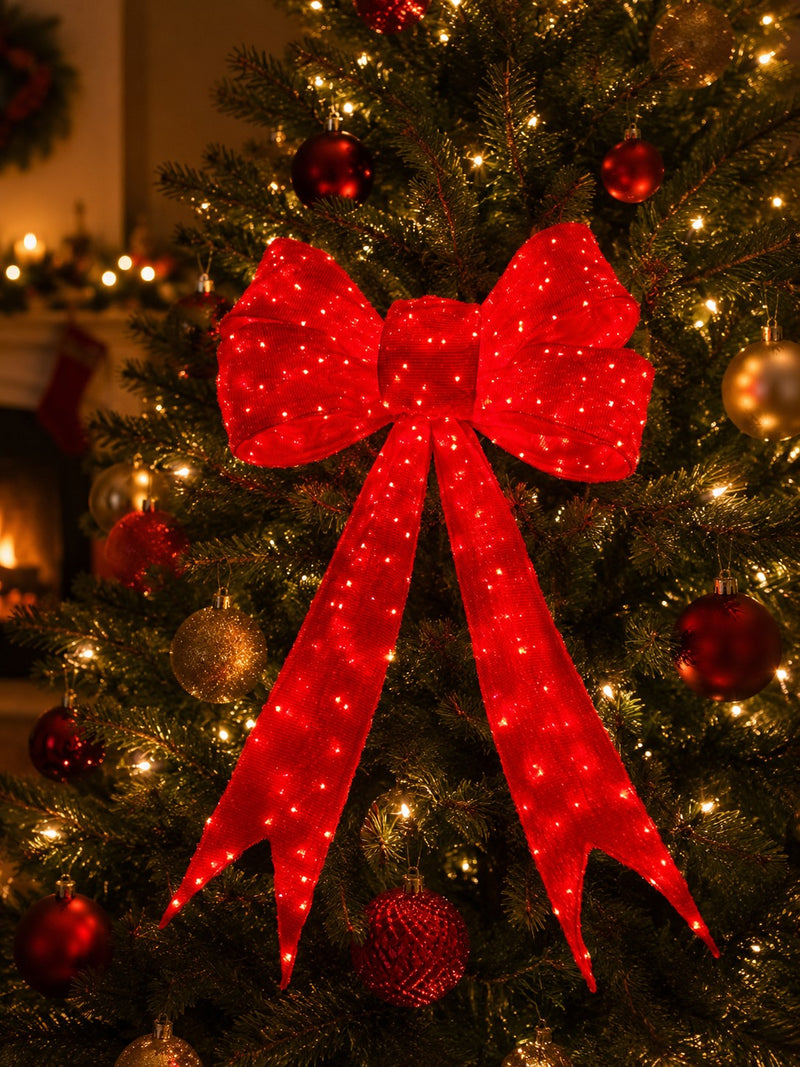 Bonturi Casa LIGHT BOW RED Christmas 160cm 216 LED