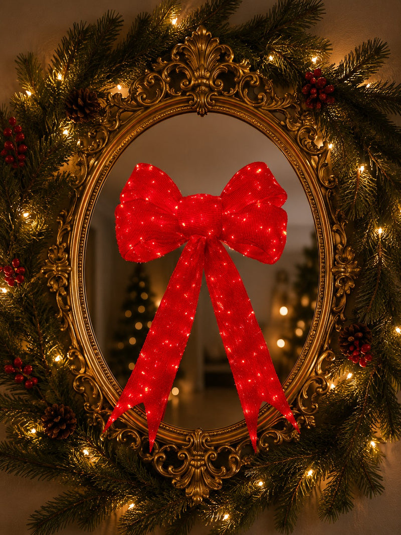 Bonturi Casa LIGHT BOW RED Christmas 210cm 368 LED