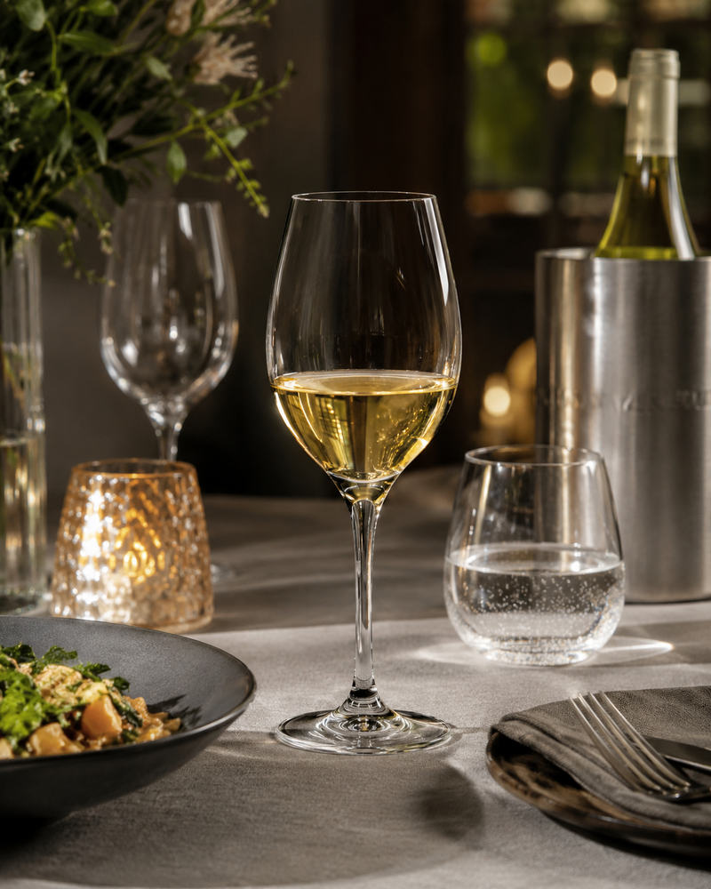 RCR Cristalleria Italiana Invino - I38 White Wines - Set of 6 Glass Wine Glasses