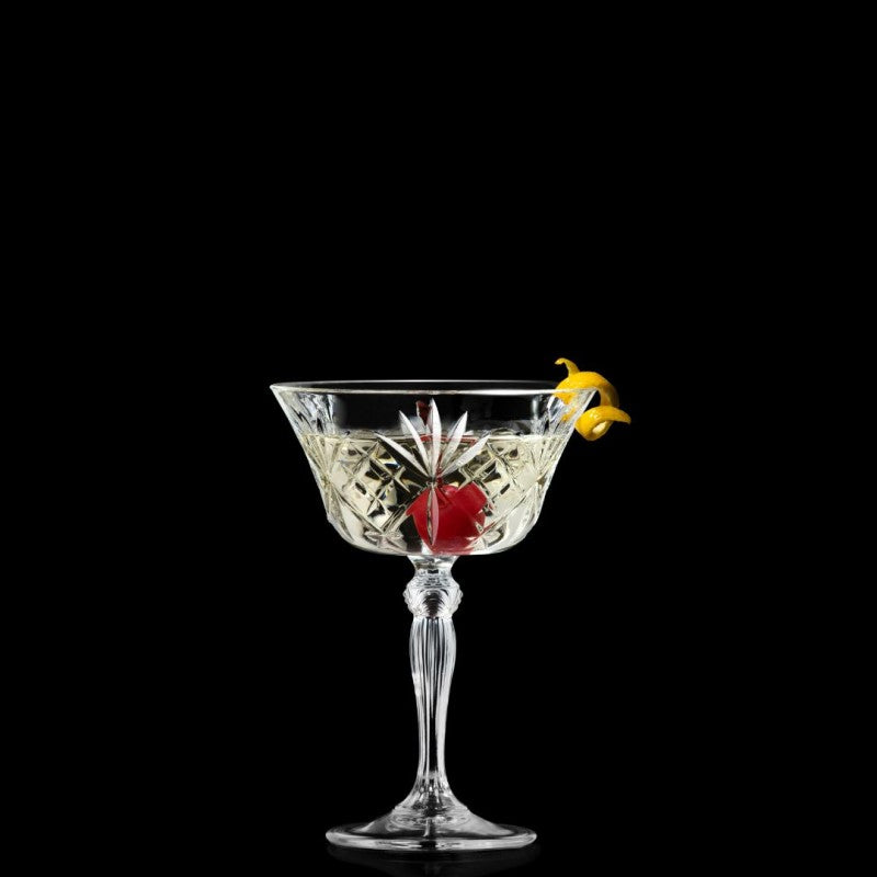 RCR Cristalleria Italiana Melodia Champagne Goblet 26 Cl 6 Pcs