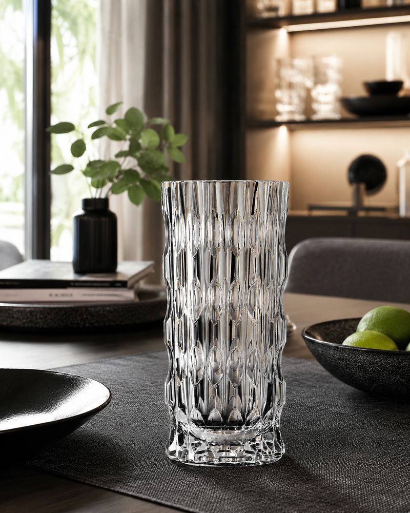 RCR Cristalleria Italiana Joker – Crystal Flower Vase Luxion® H 280 mm