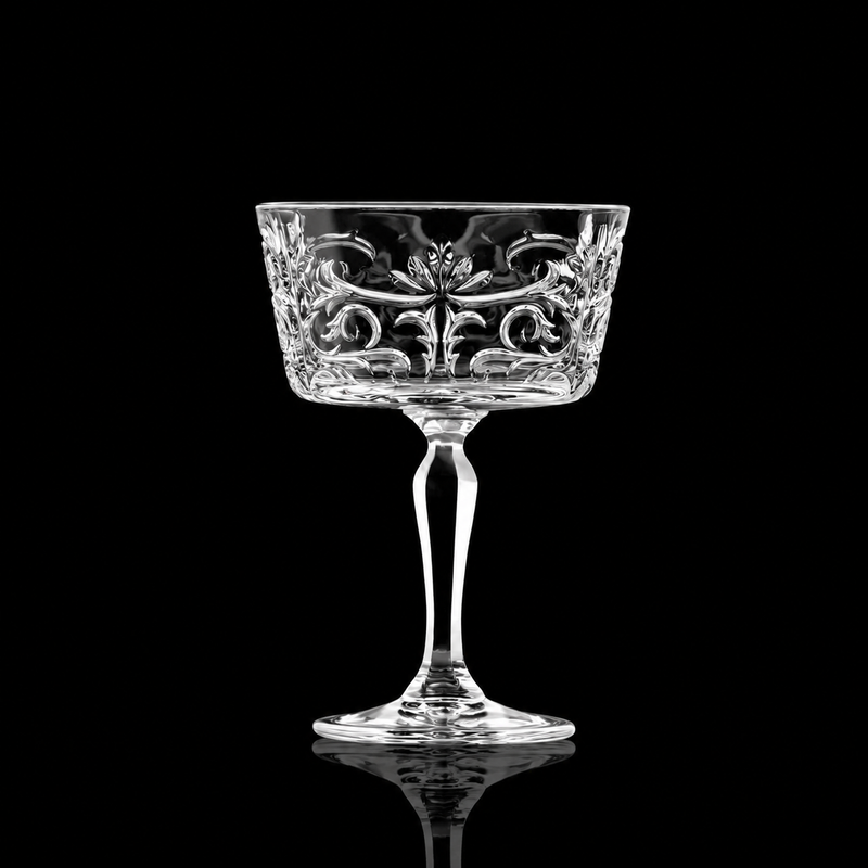 RCR Cristalleria Italiana Tattoo - CH - Set of 6 Crystal Hourglass Glasses
