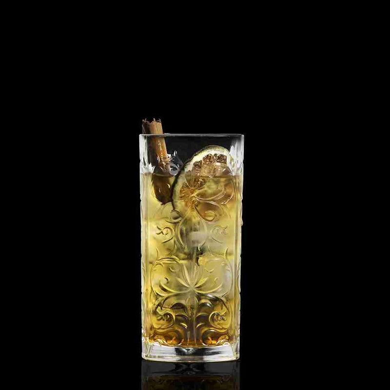 RCR Cristalleria Italiana Tattoo HB - Set of 6 Long Drink Glasses in Glass