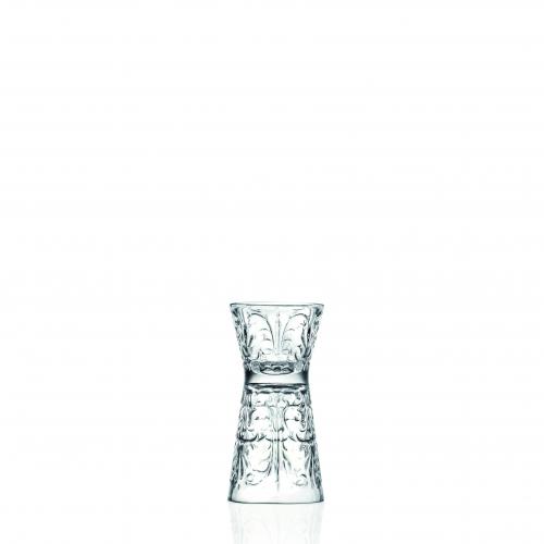 RCR Cristalleria Italiana Tattoo - Set of 6 Hourglass Shot Glasses or Jigger in Glass