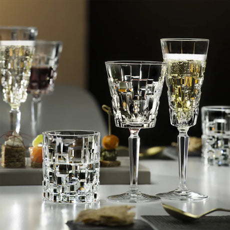 RCR Cristalleria Italiana Etna - 2 - Set of 6 Glass Wine Glasses