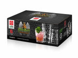 RCR Cristalleria Italiana Stack - DOF - Set of 6 Glass Glasses