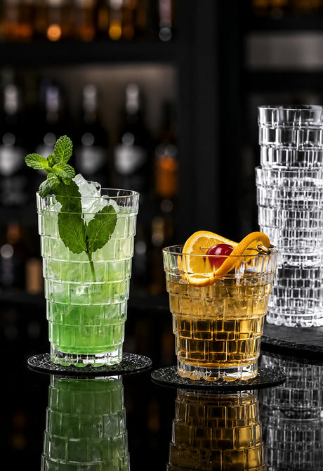 RCR Cristalleria Italiana Stack - DOF - Set of 6 Glass Glasses