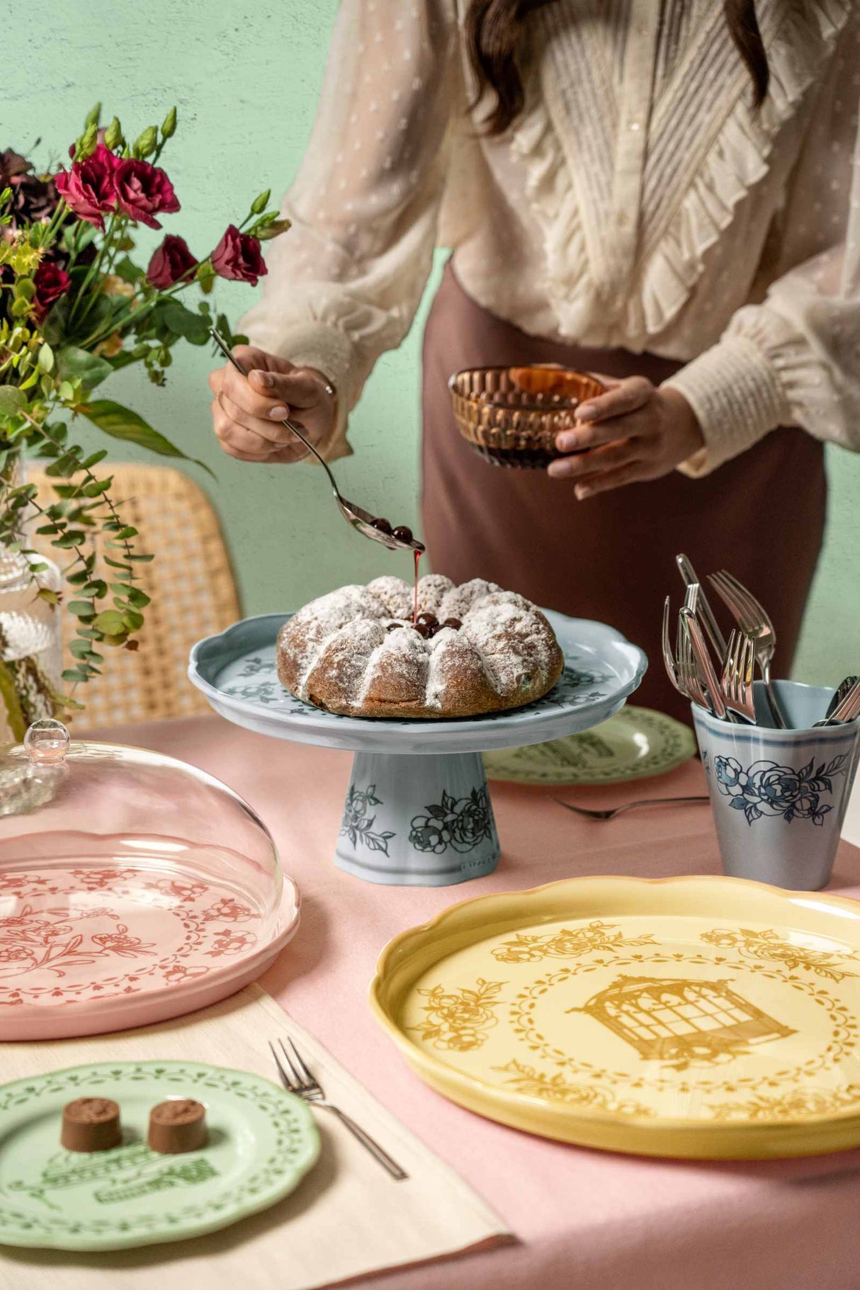 guzzini guzzini piatto dessert melamina josephine d 21 cm table decor celeste polvere ean 28197782