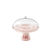 GUZZINI Josephine Melamine Stand with Bell D 30.4 cm Table Decor Dusty Pink