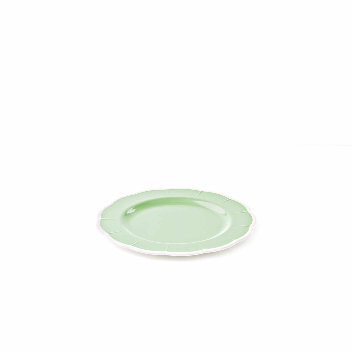 GUZZINI Melamine Flat Plate Flora D 28 Cm Table Decor Dusty Green