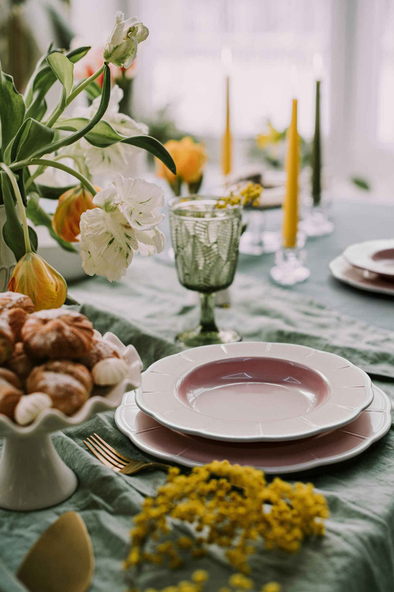 guzzini guzzini piatto piano melamina flora d 28 cm table decor verde polvere ean 28198826