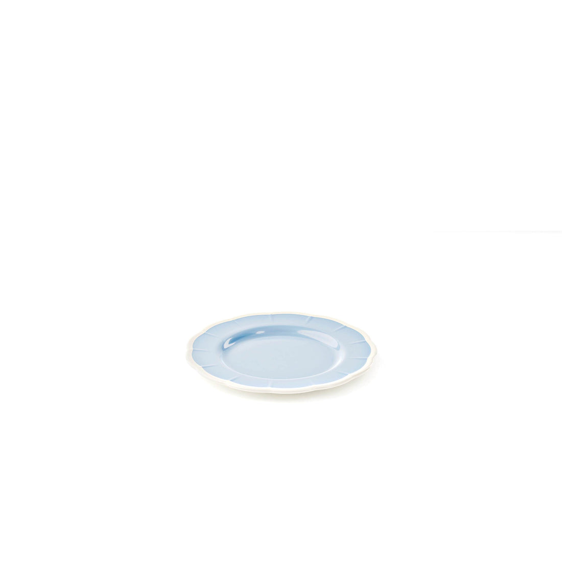GUZZINI Melamine Dessert Plate Flora D 21 Cm Table Decor Light Blue Dust