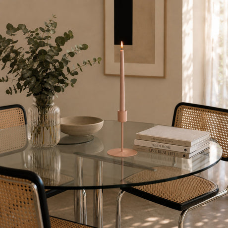 Tone On Tone Pink Metal Chandelier