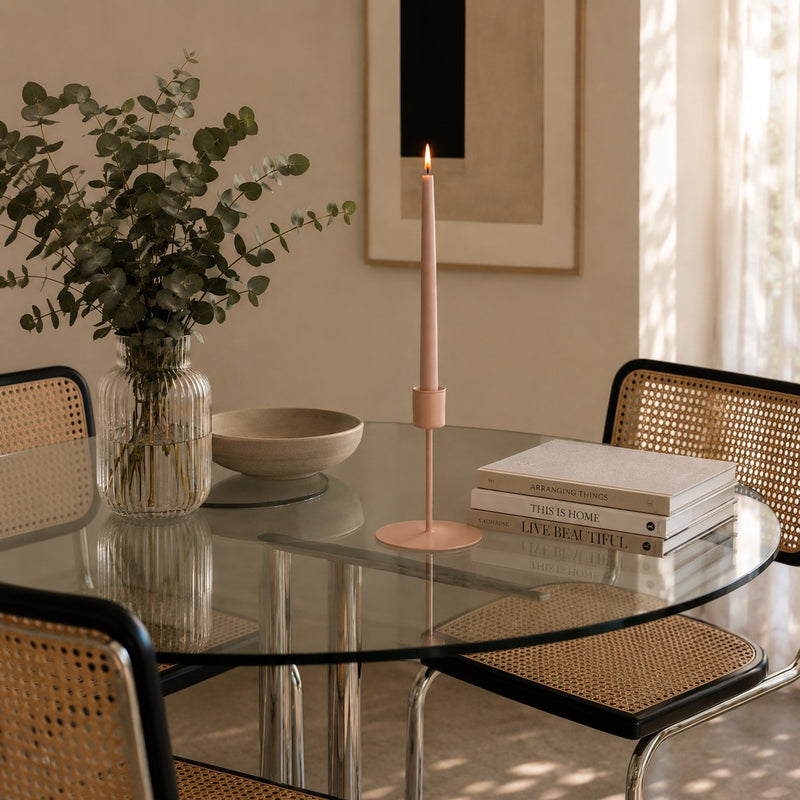 Tono Su Tono Pink Metal Chandelier