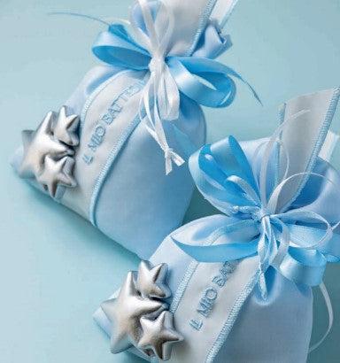Cupido&amp;Co. Sugared Almonds Bag 80 x 100 Mm Blue 12 Pcs