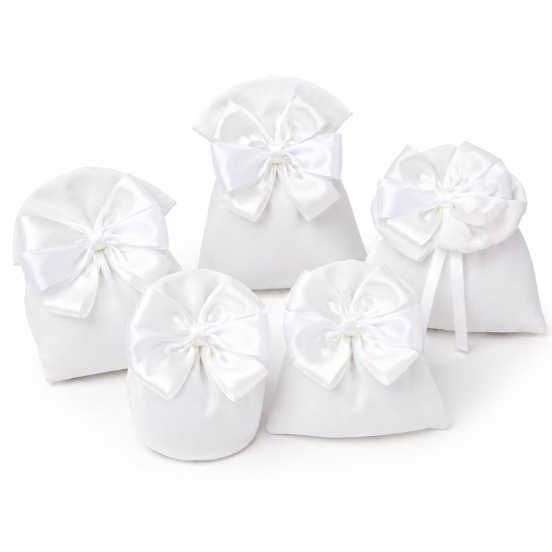 Creations for Enzo Sacchetto Colorado Favor 13x11 cm White Candy Holder Pack of 10
