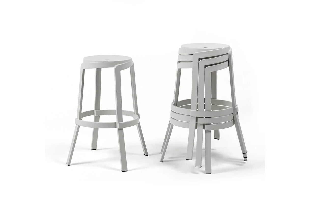 nardi nardi sgabello stack maxi gesso