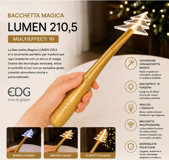 EDG Enzo De Gasperi Magic Wand Remote Control L36 cm 3V – Command for Christmas Tree