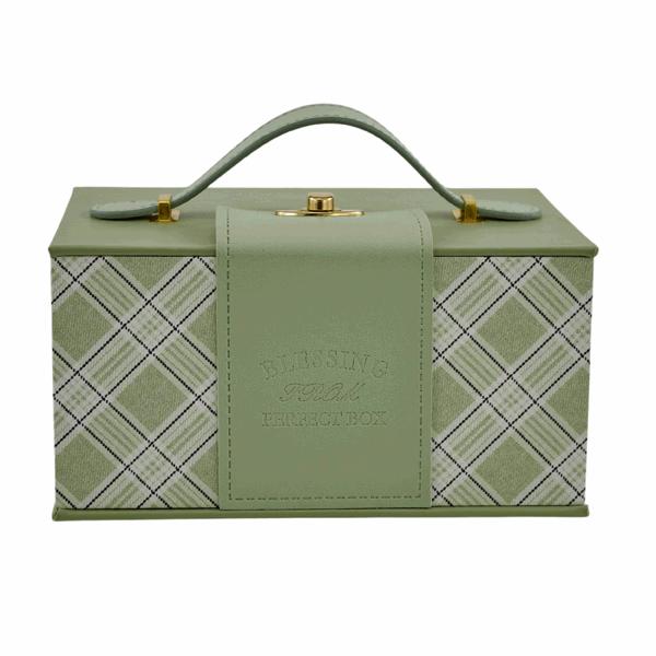 The Loom Small Rectangular Vintage Green Box 21.5x15.5x11 cm
