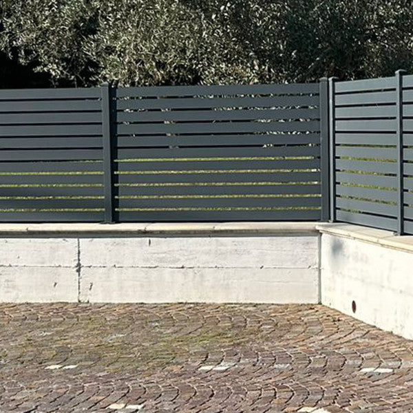 L'Arcolaio Miami Outdoor Fence Set 4 Slats Matt Anthracite
