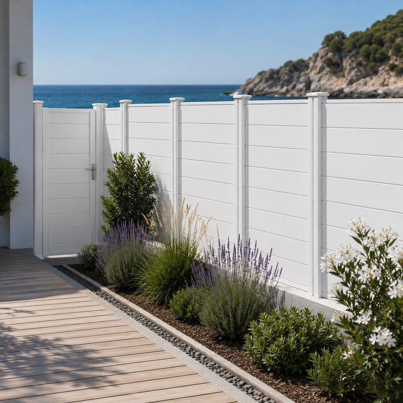 L'Arcolaio Ami Double Pole Fence H.146cm Glossy White