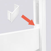 L'Arcolaio Miami Fence Spacers White Glossy - Set of 18 Pieces