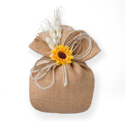 Creazioni per Enzo Natural Jute Gift Bag Favour Holder 14x12 cm Pack of 10 pieces