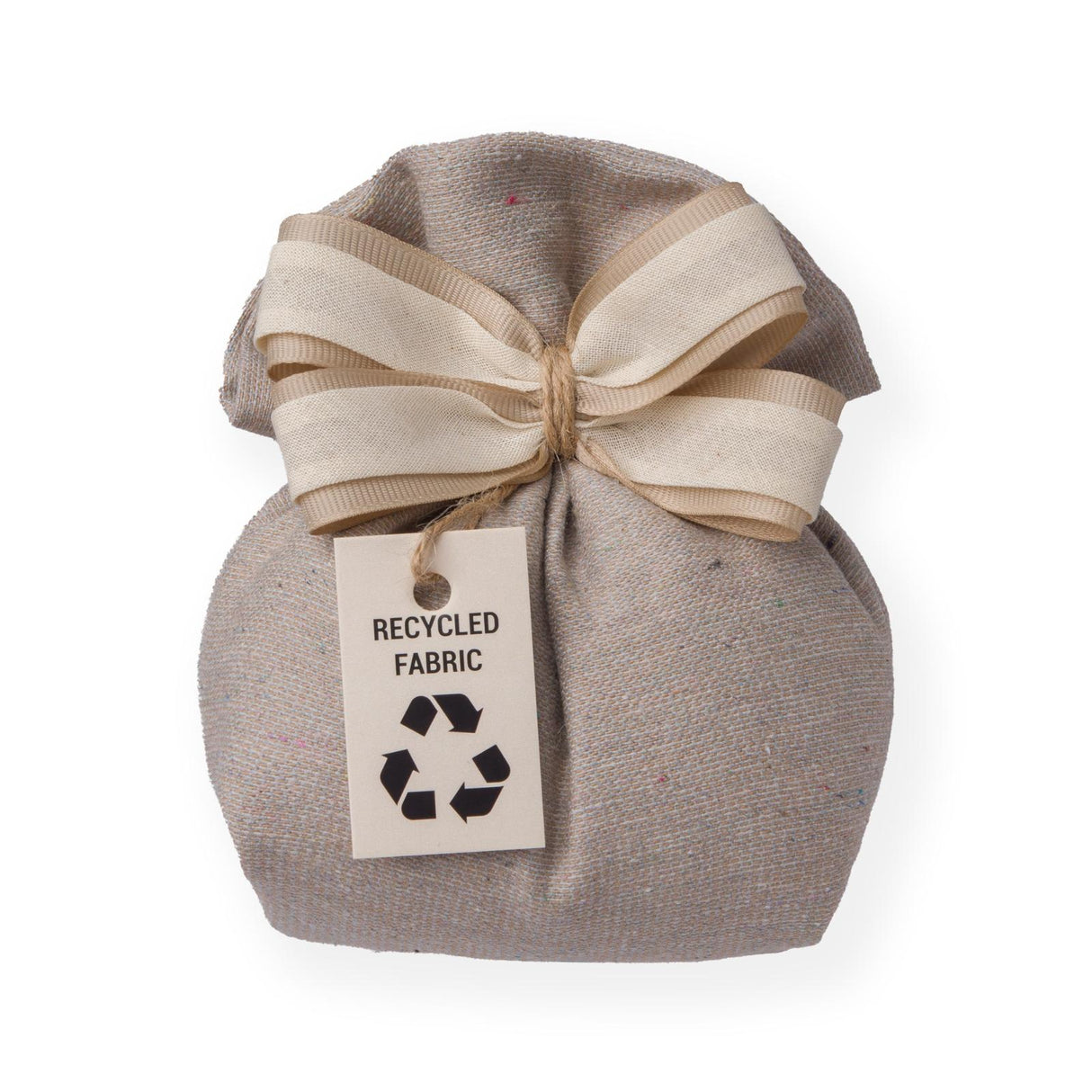 Creazioni per Enzo Fabric Pouch Smooth Textile Confetti Holder 13x14 cm Box of 10 pieces