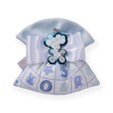 Creazioni per Enzo Sacchetto Bomboniera Baby Letterina Celeste 14x13 cm Confetti Bag Box of 10 pieces