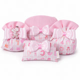 Creazioni per Enzo Baby Letter Pink Favour Bag 11x9 cm Sweetie Holder Box of 10 pcs