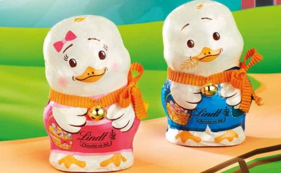 Lindt Pulcino Boy &amp; Girl Milk 100 Gr 1 Pc 