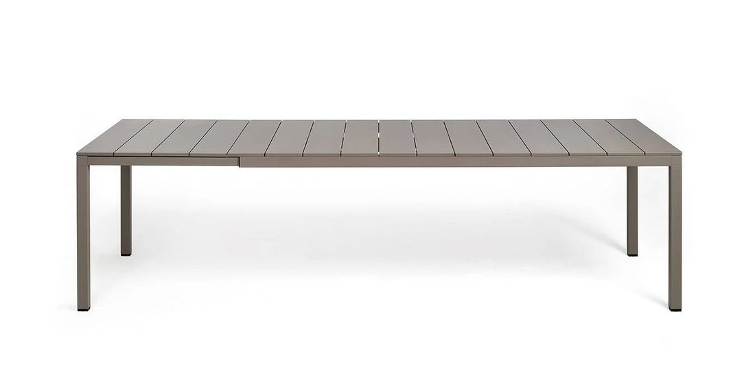 nardi nardi tavolo rio 210 extensible 210 280 x 100 cm h 76 cm alluminio tortora ean 8010352828612