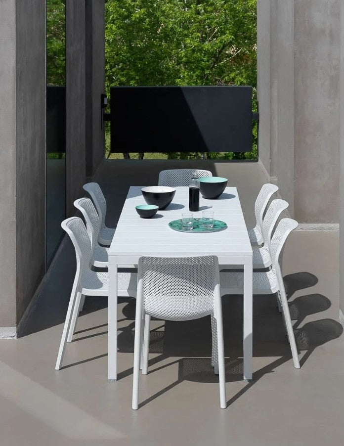 nardi nardi tavolo rio 140 extensible 140 210 x 85 cm h 76 cm alluminio antracite ean 8010352828643