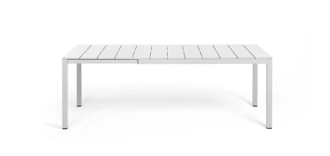 nardi nardi tavolo rio alluminio 140 extensible 140 210 x 85 cm h 75 cm bianco ean 8010352832893