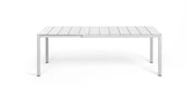 Nardi Rio Aluminium Extendable Rectangular Table 140 / 210 x 85 cm H 75 cm White