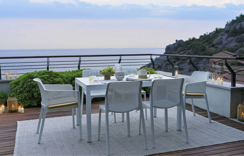 nardi nardi tavolo rio alluminio 140 extensible 140 210 x 85 cm h 75 cm tortora ean 8010352832954