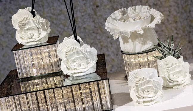 Cupido&amp;Co. Glass Stand with LED 250 x 250 mm H 100 mm