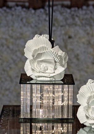 Cupido&amp;Co. Glass Stand with Led D 250 Mm H 400 Mm