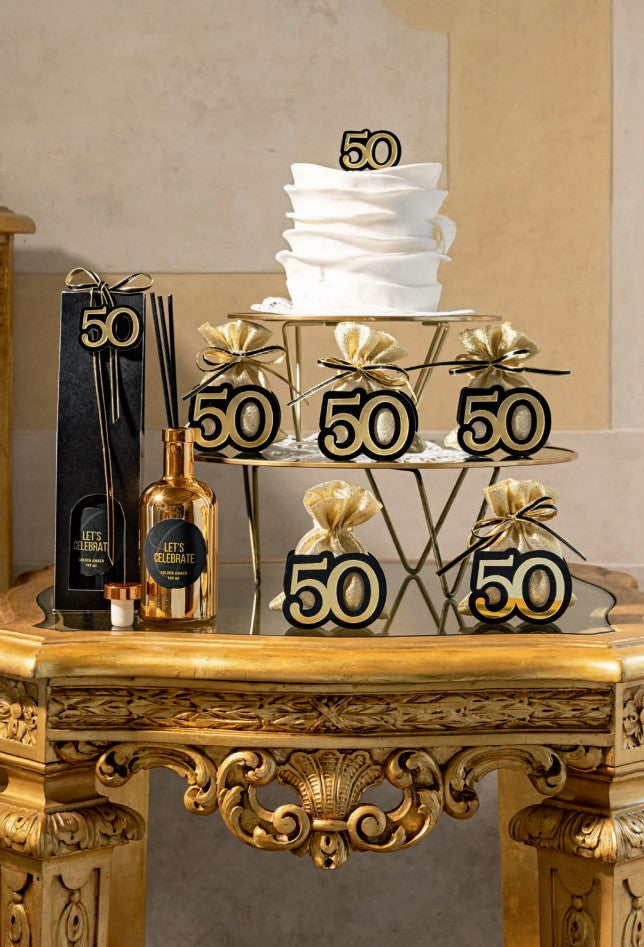 Cupido&Co. 50 Black Gold with Gold Bag 65 x 90 Mm 12 Pcs