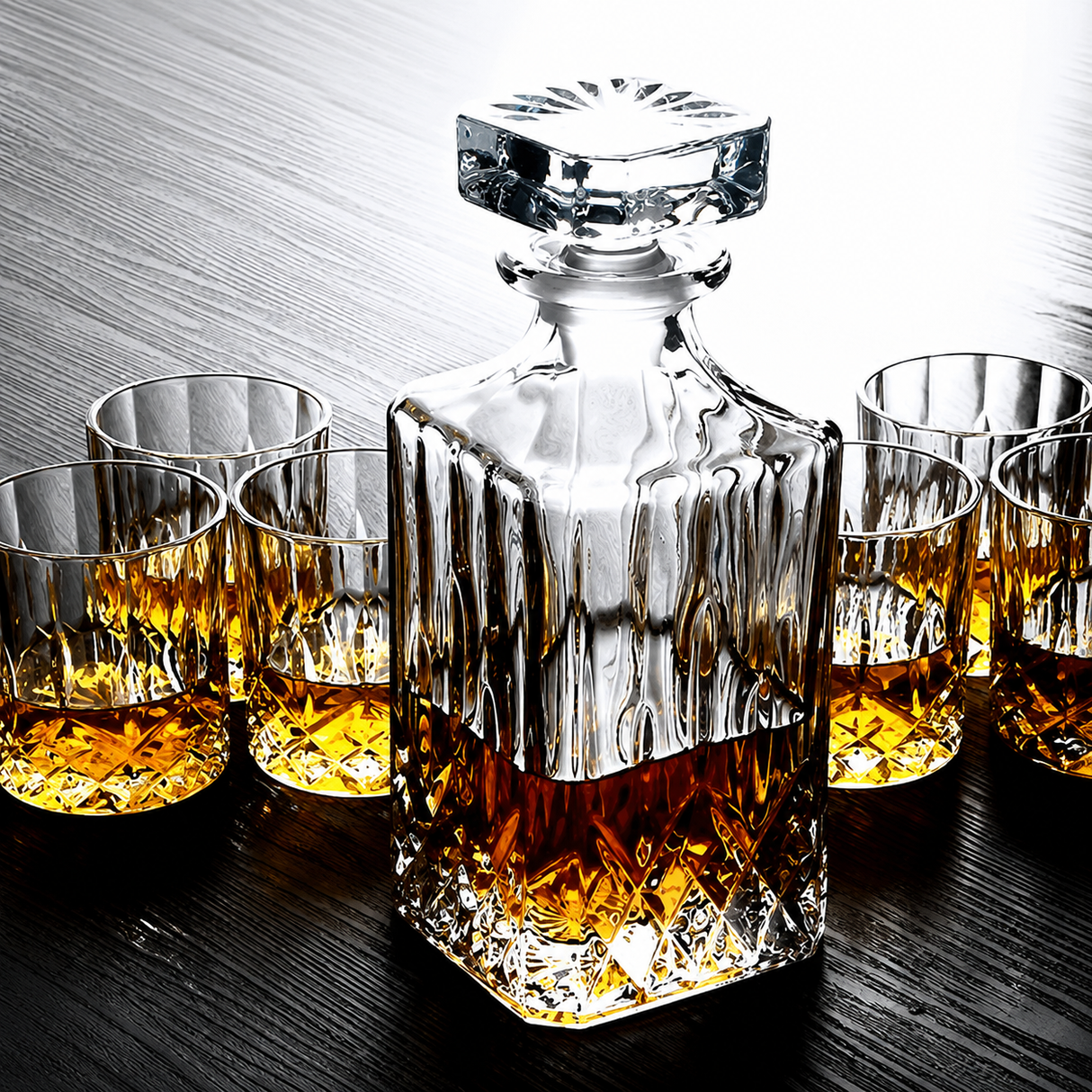 RCR Cristalleria Italiana Opera - Square Bottle with Square Glass Cap