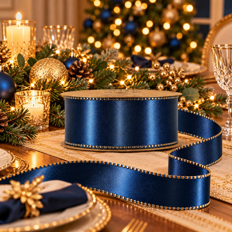 Piovaccari Satinée Ribbon Sargassi Sea 15 mm x 20 m – Decorative Satin Ribbon for Bows, Gift Wrapping and Christmas Decorations