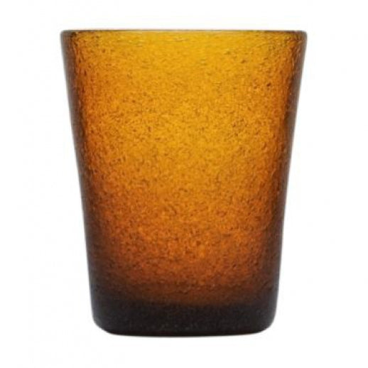 Zani Serafino Memento Tumbler Water Glass Amber 30cl Blown Glass