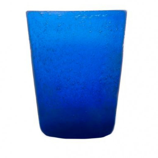 Zani Serafino Blue Tumbler Water Glass 30cl, Handmade Glass Paste