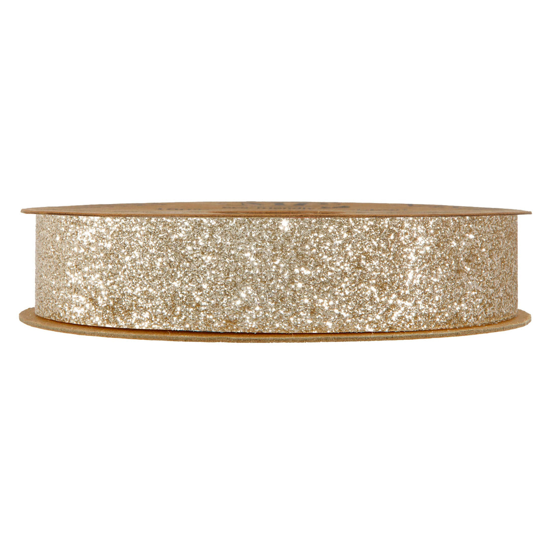 Piovaccari Desirée Ribbon in Champagne 25 mm x 10 m – Decorative Christmas Ribbon for Christmas Trees, Bows and Gift Wrapping