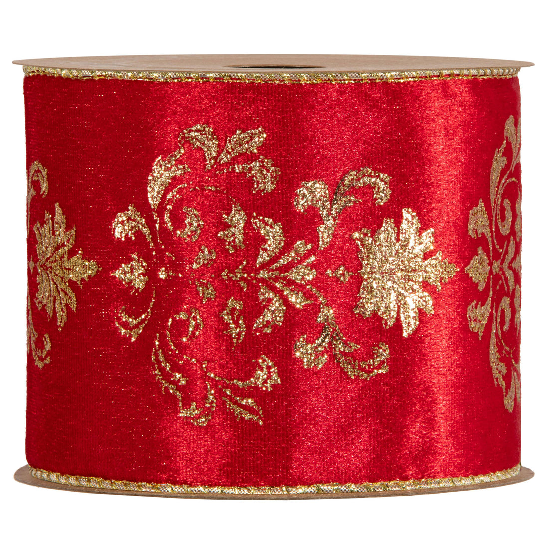 Piovaccari Lilibeth Ribbon Red 100 mm x 10 m – Decorative Christmas Ribbon for Christmas Trees, Bows and Gift Wrapping