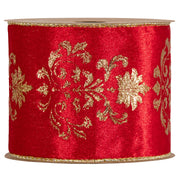 Piovaccari Lilibeth Ribbon Red 100 mm x 10 m – Decorative Christmas Ribbon for Christmas Trees, Bows and Gift Wrapping