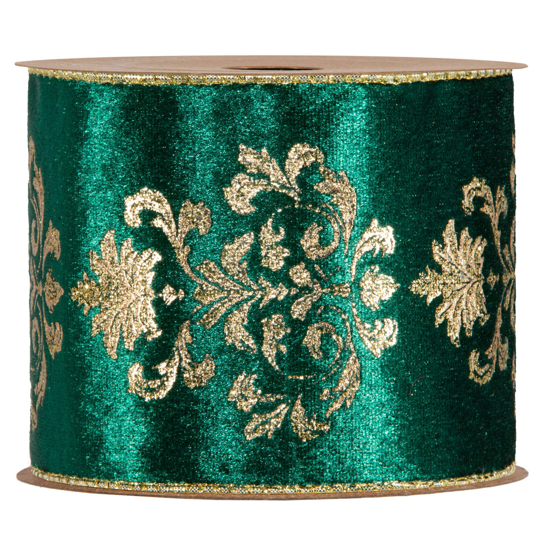 Piovaccari Ribbon Lilibeth Dark Green 100 mm x 10 m – Decorative Christmas Ribbon for Christmas Trees, Bows and Gift Wrapping
