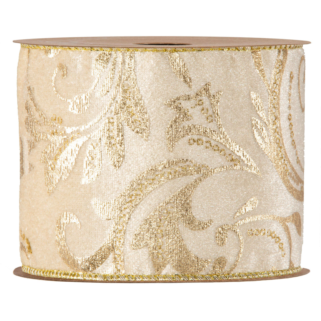Piovaccari Ribbon Velours d’Orient 100 mm x 10 m – Decorative Christmas Ribbon for Christmas Trees, Bows and Gift Wrapping