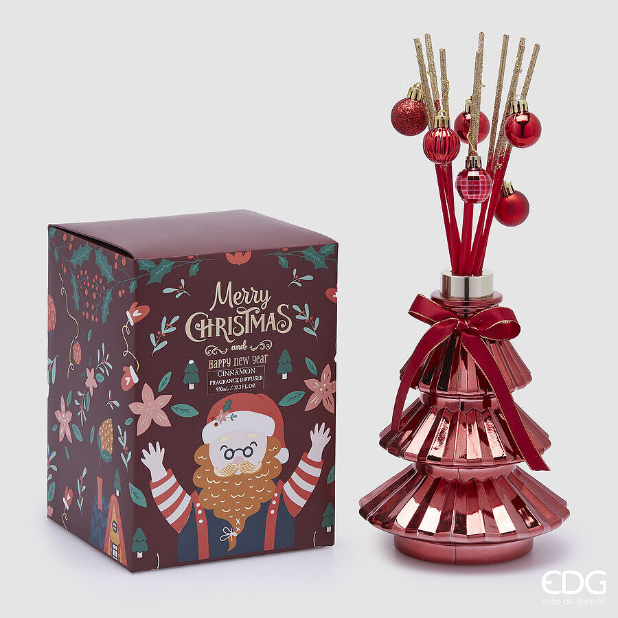 EDG Enzo De Gasperi Christmas Air Freshener Bottle Joyful Pine 950 Ml H 21.5 Cm Cinnamon