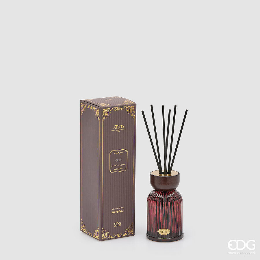 EDG Enzo De Gasperi Diffuser Bottle Atena Oud 180 ml H12 Ø7 cm – Christmas Room Fragrance Diffuser